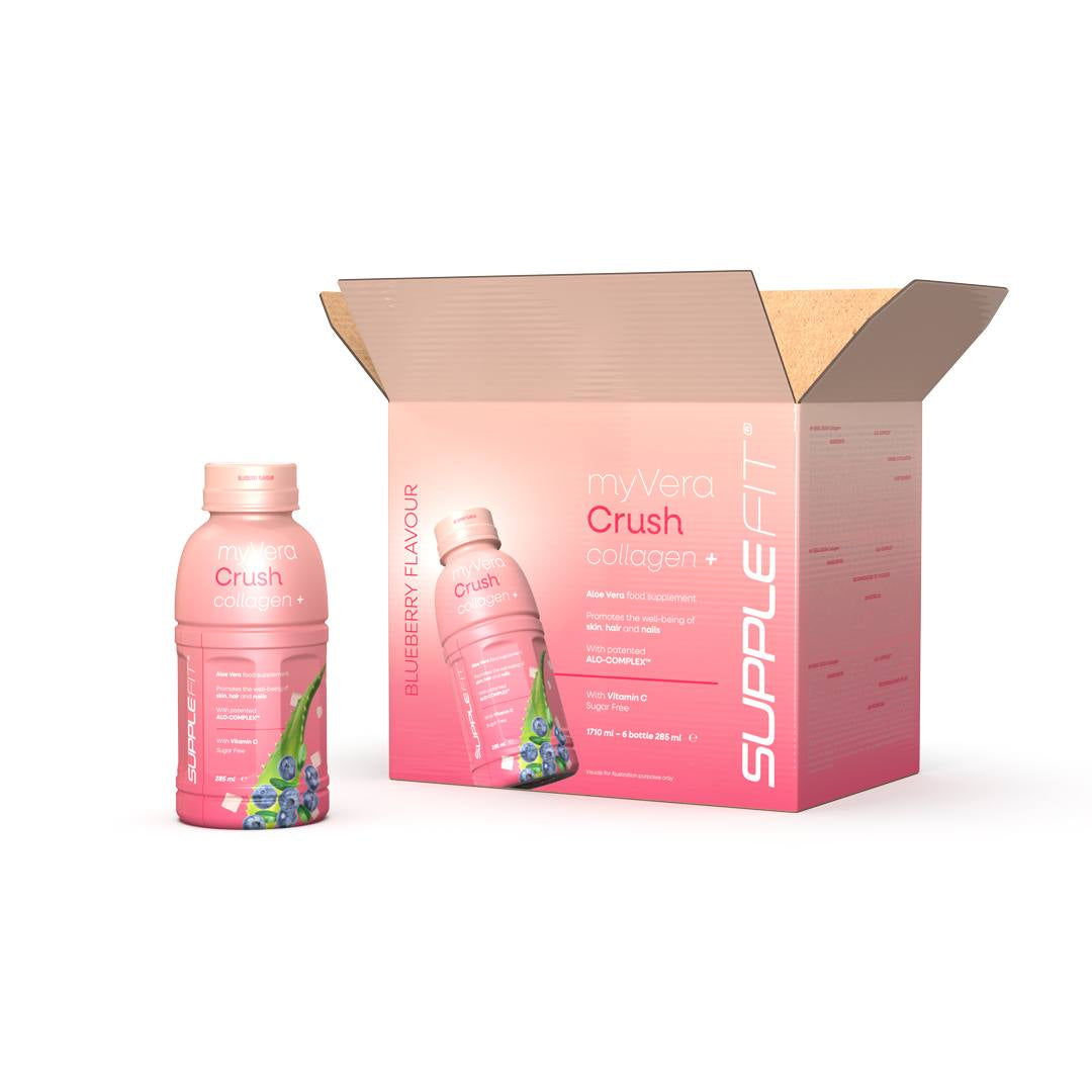INTA001 - 12 MYVERA CRUSH Collagen + Complément alimentaire en bouteille unidose